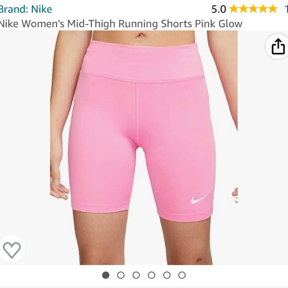 Nike pink women’s bike shorts. Size small.